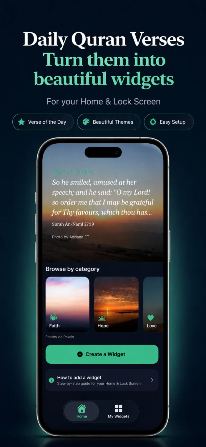 Quran Widgets screenshot 1